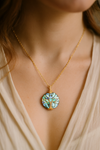 Tree Of Life Necklaces: Round Abalone