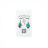 Turquoise and Oyster Shell Silversmith Earrings