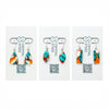 Turquoise and Oyster Shell Silversmith Earrings