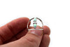 Double Opal w/Faceted Quartz Ring